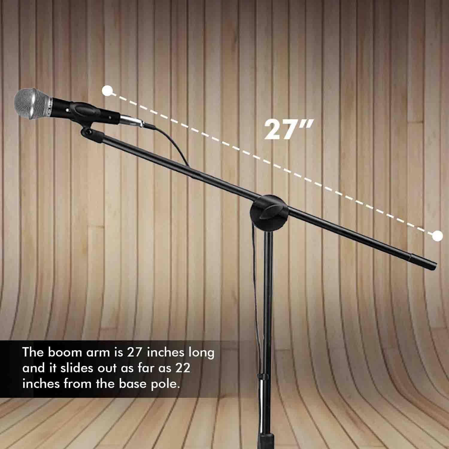 Technical Pro MC1ST Microphone, Tripod Stand, Boom, Carrying Bag, Cable and Adapter Set